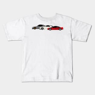 JDM Sports Car Combo Pixelart Kids T-Shirt